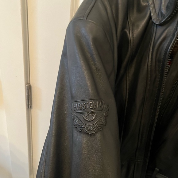 AUTHENTIC vintage FirstGear leather biker jacket - Picture 3 of 6